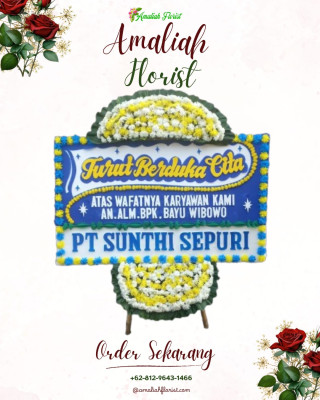 Papan Bunga Duka di Kebayoran Baru
