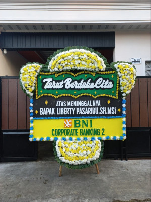Papan Bunga Duka di Kebayoran Baru