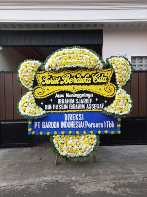 Papan Bunga Duka di Kebayoran Baru