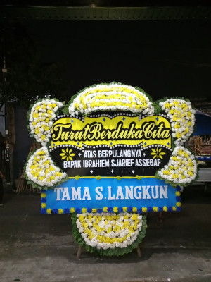 Papan Bunga Duka di Kebayoran Baru
