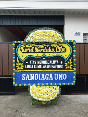 Papan Bunga Duka di Kebayoran Baru